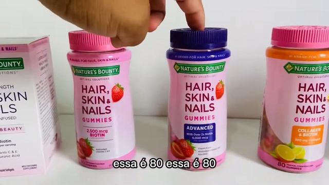 HAIR, SKIN & NAILS - NATURE`S BOUNTY IMPORTADA | Cabelo, Pele e Unhas