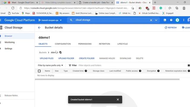 Data Transfer  – Google Cloud Platform (GCP)
