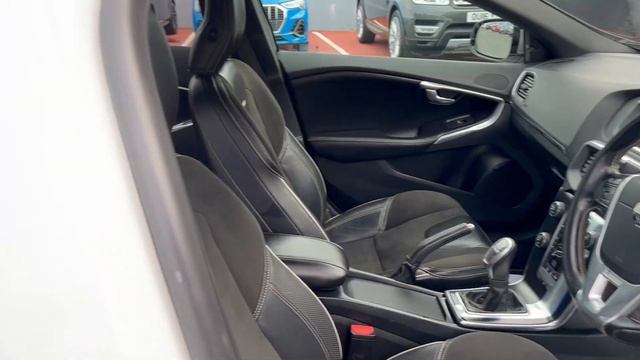 Volvo V40 D3 R Design in White for sale at Castle Motors