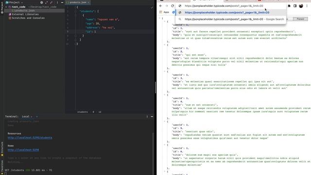 Tự tạo API bằng JSON-SERVER