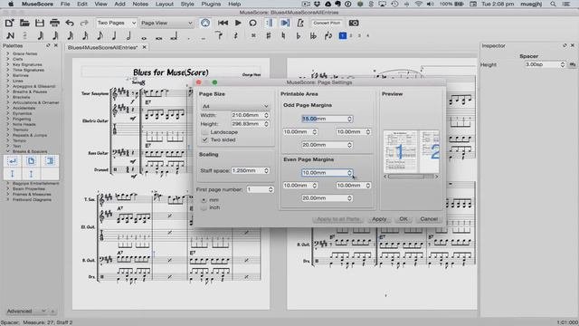 MuseScore за минуты: Урок 11 - Разметка и партии. Русская озвучка