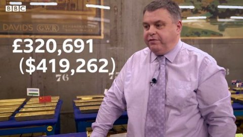 Rare look inside Bank of England's gold vaults - BBC News