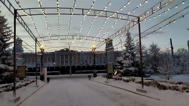 Новогодний Иркутск, сквер имени Кирова