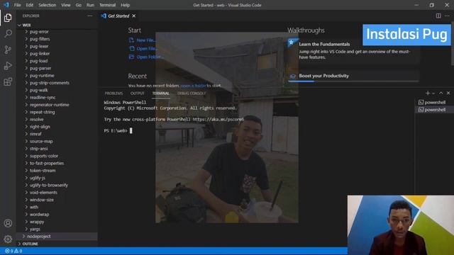 29 - Template dan Instalasi Pug dalam Node.js