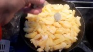 Лисички жареные с картофелем