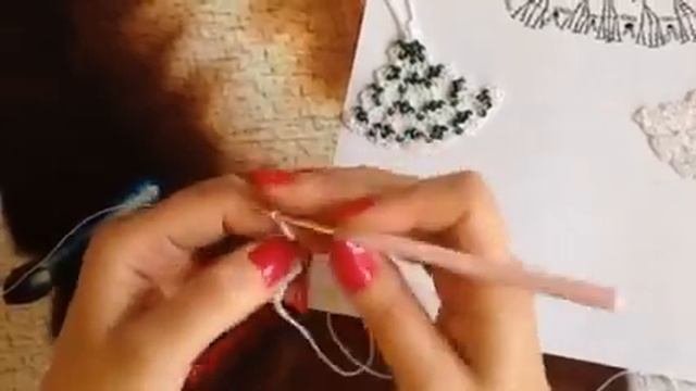 #назлатомкрючке вязаная елочка