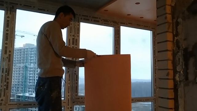 Утепление и отделка балкона ЖК Весна 3/2 в Кудрово Питерские ремонтники / ремонт в Питере