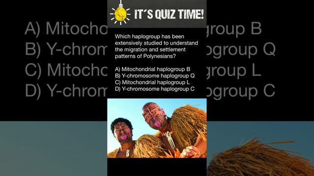 Which haplogroup is used to study migration and settlement patterns of Polynesians?