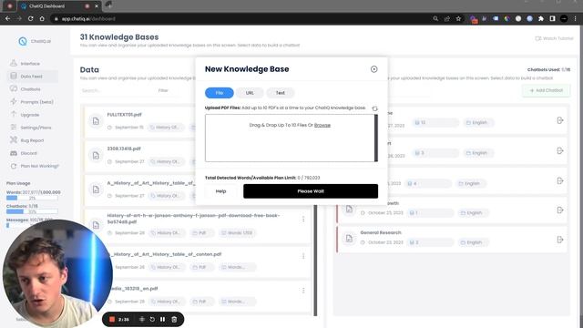 How to train ChatGPT on your own knowledge base & embed on your website | ChatIQ.ai
