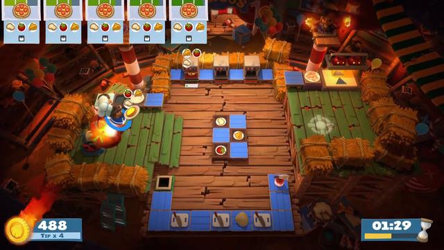 Overcooked! All You Can Eat Carnival of Chaos 1-2 4 Stars