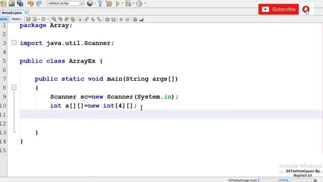 Lecture 11 part 4: Jagged array in Java in Hindi