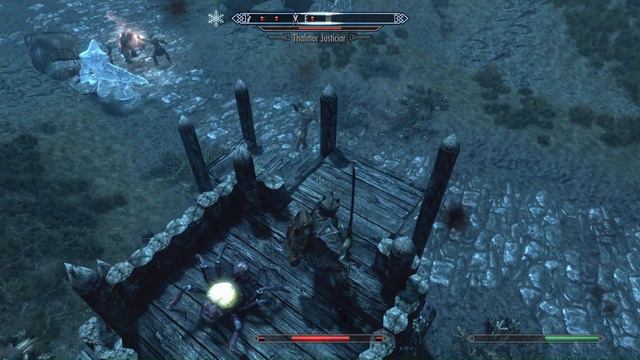 Skyrim AE: Two Groups of Thalmor Justiciars vs Imperial Guarded Fort and My Team