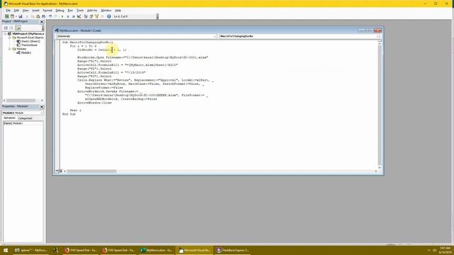 Excel macro to update multiple files quickly