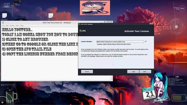 Download AVG AntiVirus 2013 With license key until 2018