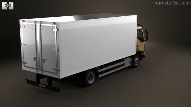 Volvo FL Box Truck 2013 by 3D model store Humster3D.com