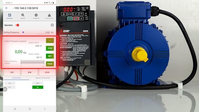 FR-E800 frequency inverter EP21: FR Configurator Mobile (Romanian) I Mitsubishi Electric