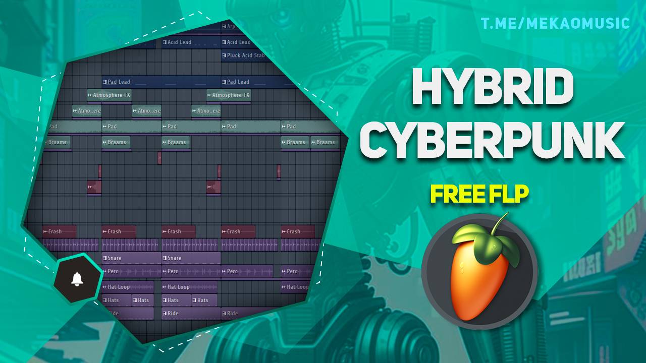 Hybrid Cyberpunk  Music в FL Studio 20 (+FREE FLP/Бесплатный FLP)
