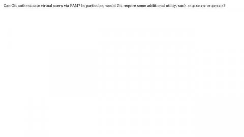 DevOps & SysAdmins: Authenticate Git virtual users via PAM