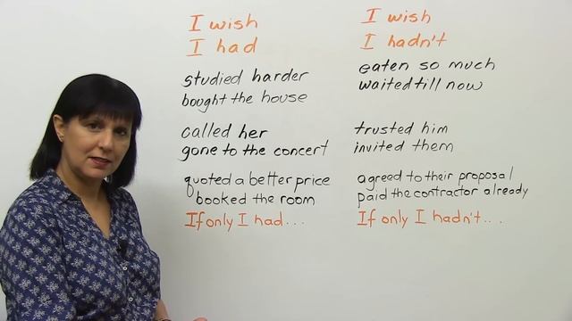Speaking English - "I wish I had..."