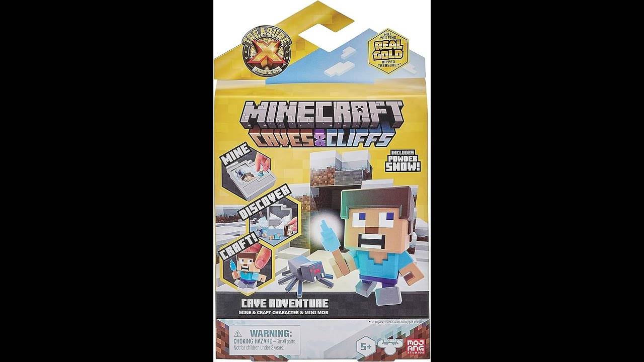 Распаковка набора Minecraft x treasures caves and cliffs