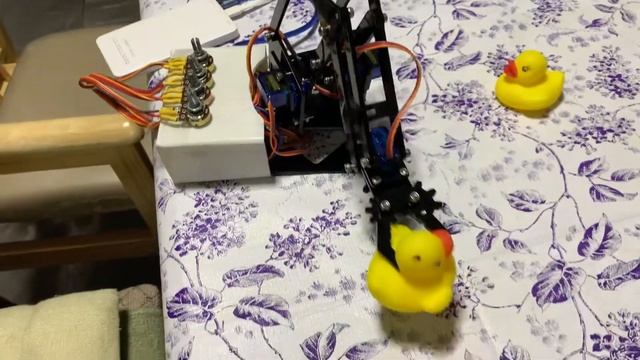 4dof robot arm repeat replacing ducks
