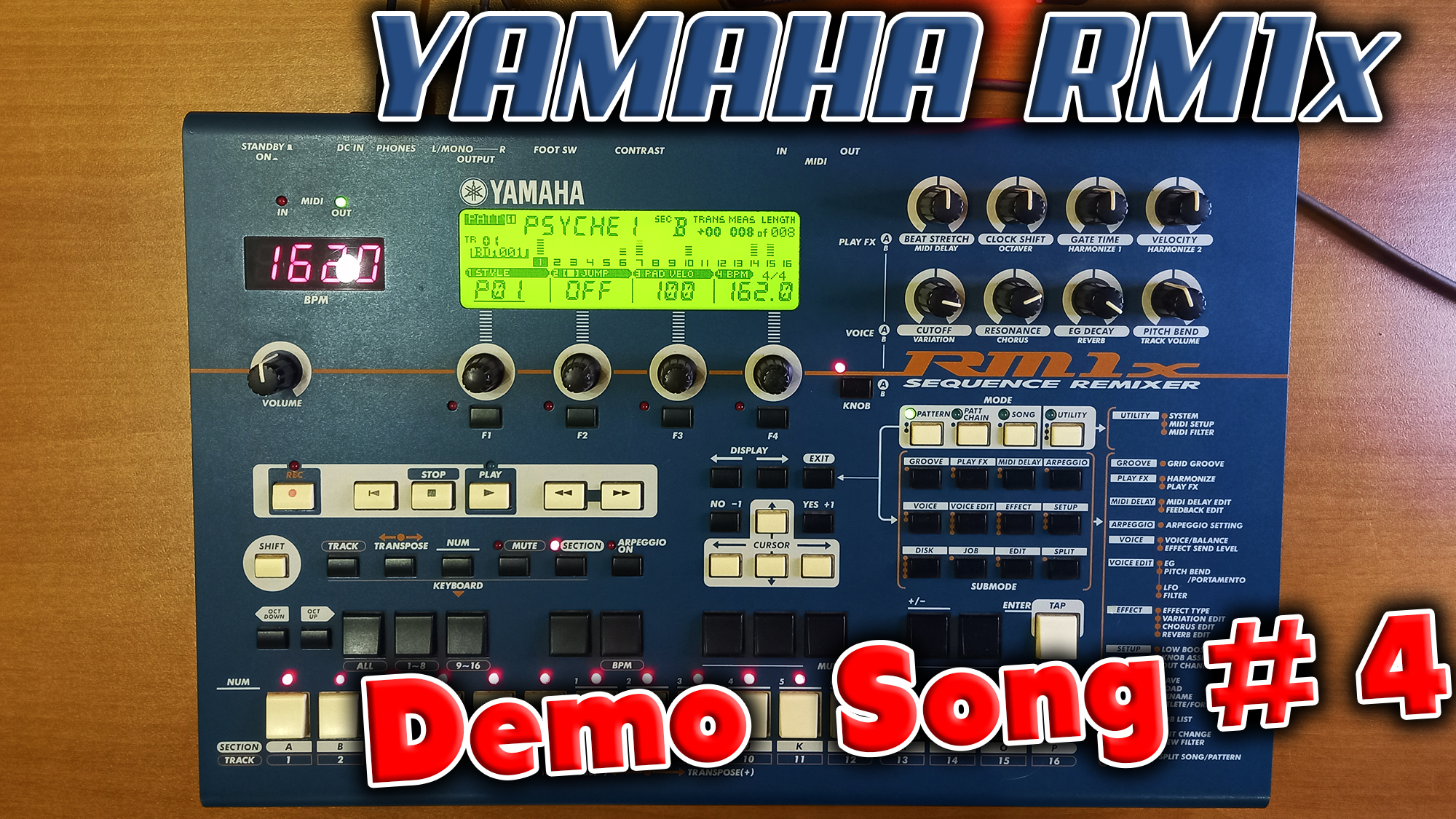 Грувбокс из далёкого 1999 года - Yamaha RM1x !  Слушаем Demo song #4