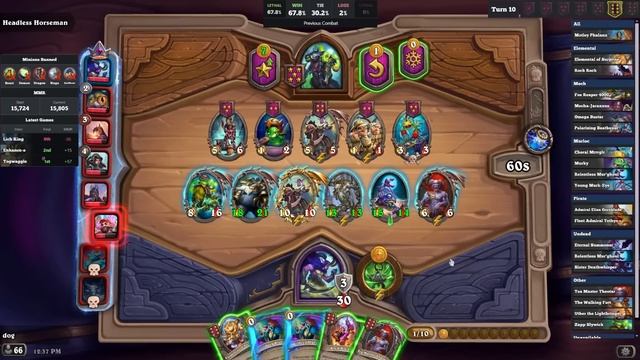 Abusing An Interaction To Get 9 Units On Board WIthout Bassgill | Dogdog Hearthstone Battlegrounds