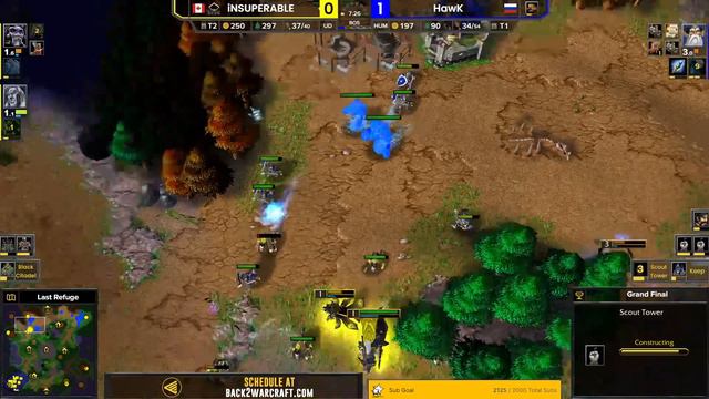 WC3 - [UD] iNSUPERABLE vs HawK [HU] - GRAND FINAL - B2W NA LUL Cup #47