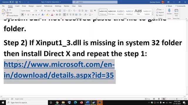 Fix Age of Empires IV Error XInput1_4.dll Is Missing