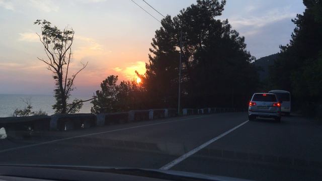 Закат солнца в Абхазии