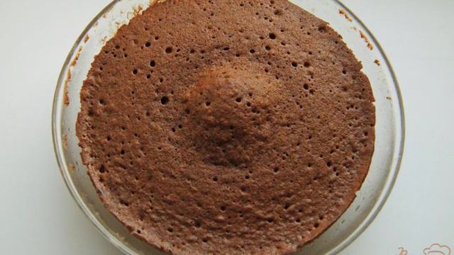 Бисквит шоколадный в микроволновке