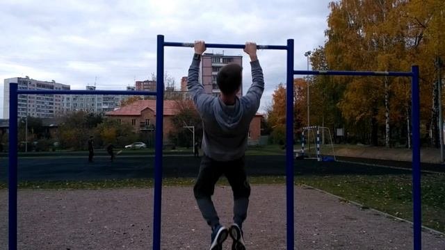 упражнения для спины на турнике