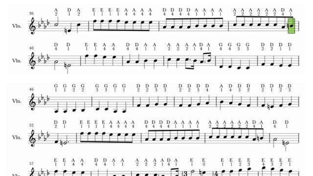 Wednesday plays the Cello - Easy Violin Sheet Music