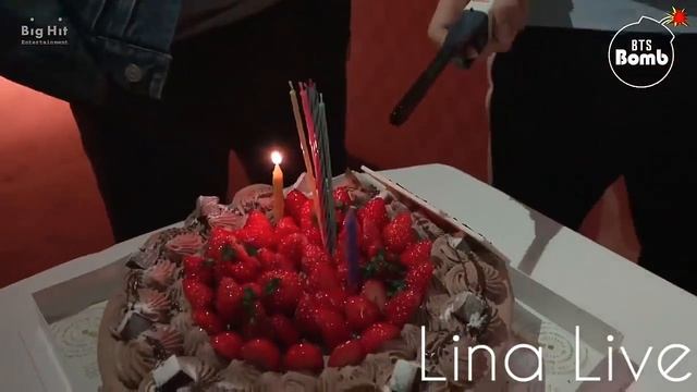 Озвучка by.Lina Live Сюрприз ко дню рождению Джей Хоупа