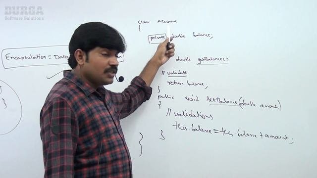 Java Tutorials  Java OOPS    Encapsulation  by Durga Sir