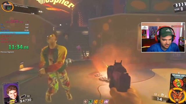 WORLD RECORD "ZOMBIES IN SPACELAND" EASTER EGG SPEEDRUN!!!