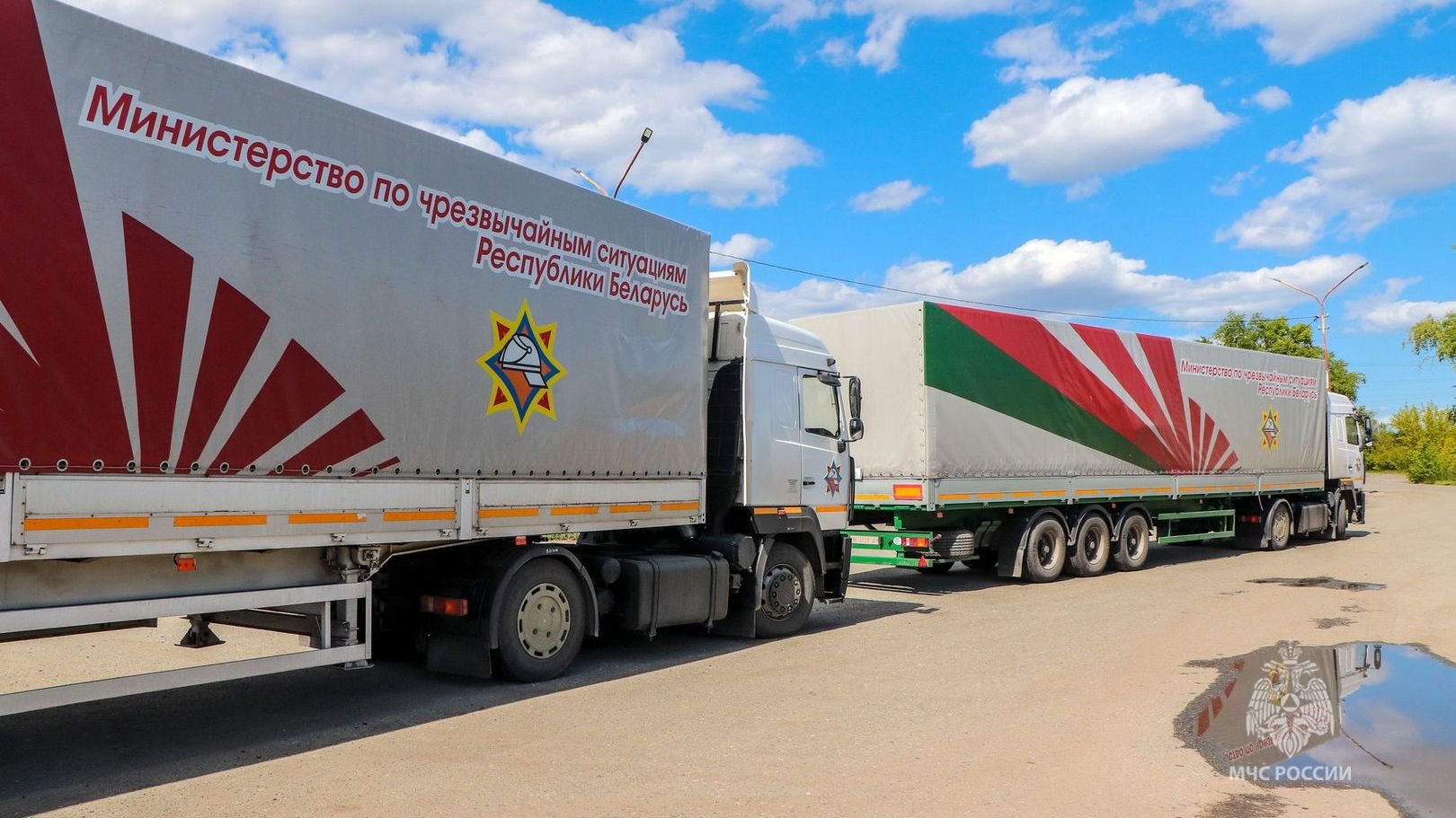 Белорусские спасатели доставили гуманитарную помощь в пострадавшую от паводка Курганскую область