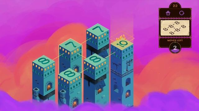 Mystic Pillars. Level 22. Walkthrough.