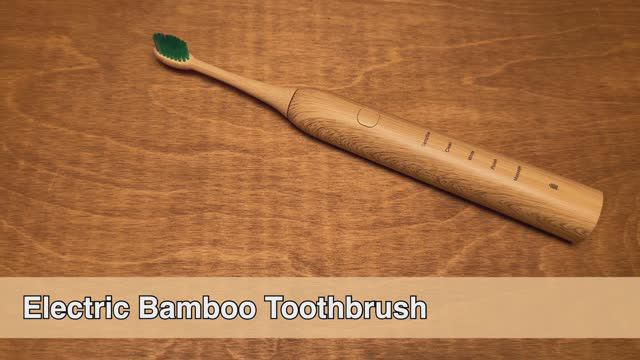 Электрическая бамбуковая зубная щётка. Забота о здоровье полости рта. Отбеливание и массаж дома.