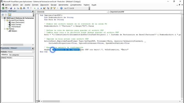 Usando la Función HOY() y Generando Facturas en PDF en Excel