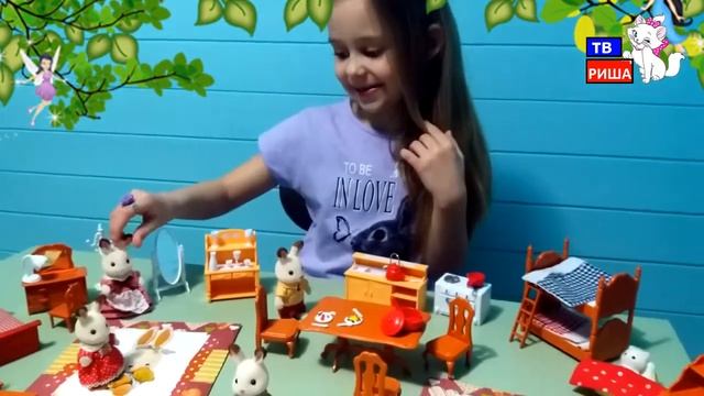 Sylvanian Families "Семья шоколадных зайчиков"Видео для детей*Family chocolate rabbits*Original*