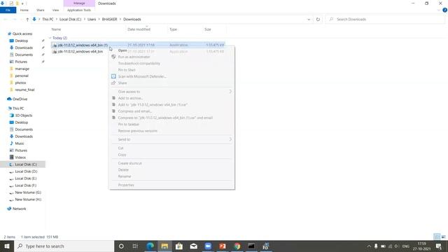How to install JDK 11 on Windows 10 |  JAVA_HOME