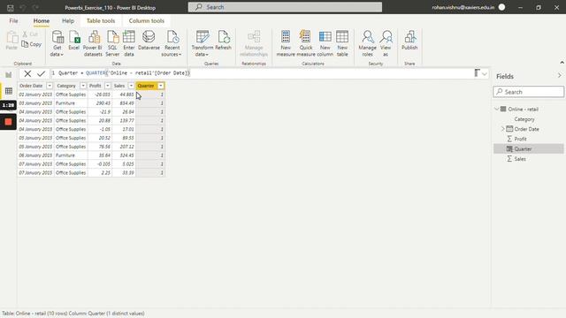 Mastering DAX in Power BI: Implement Quarter and Weekday Functions!