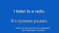 Basics of the lexicon to start learning Russian