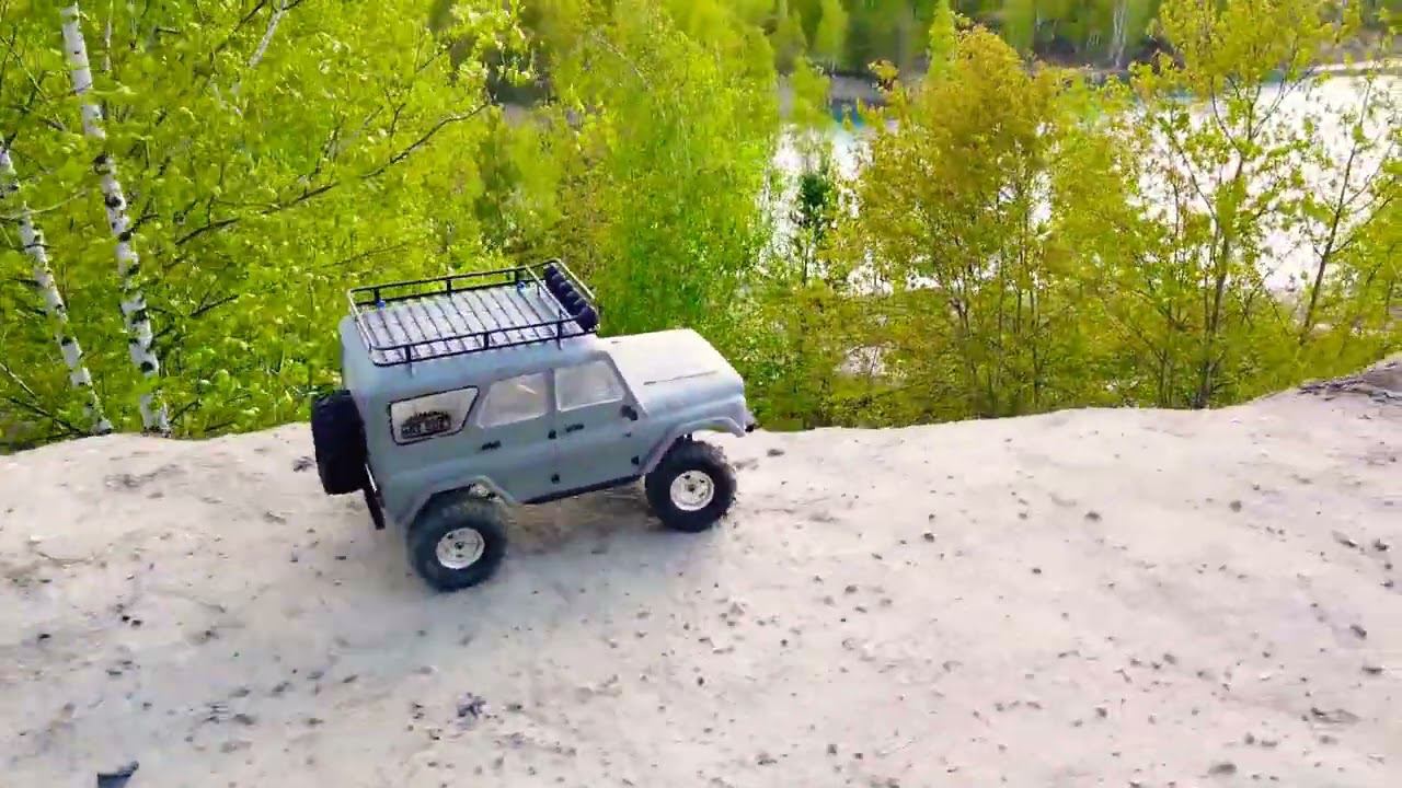 Уаз на карьере! #axial #уаз #scx10