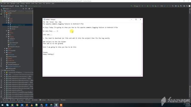 Fix apache.commons.logging failure in Android 9