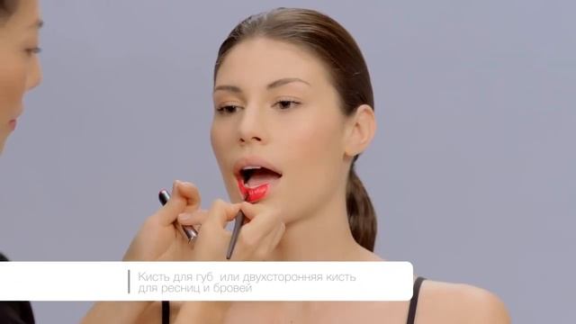 Макияж с алыми губами