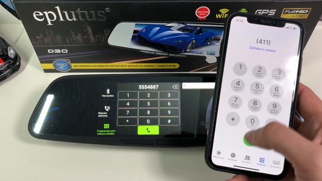 Eplutus D30 Автомобильный видеорегистратор зеркало | Обзор и примеры видео