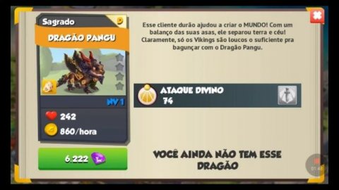 Como fazer o Dragão pangu (semanal) dragon mania a lenda