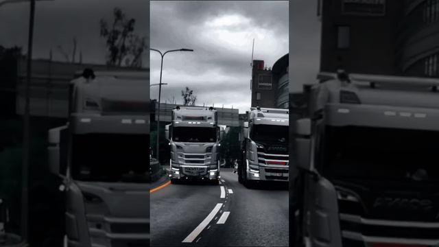 Краноманипуляторы Scania в чёрно-белом нуаре 😱